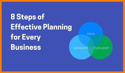 8 Steps of Effective Planning for Every Business