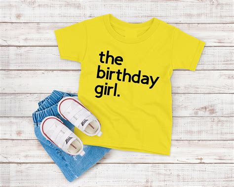 The Birthday Girl Toddler T Shirt Birthday Shirt For Kids Etsy