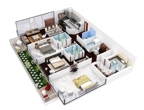 3 Bedroom Apartmenthouse Plans Smiuchin