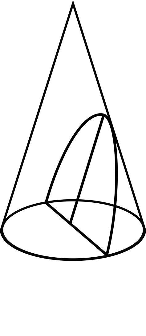 Conic Section Showing A Parabola Clipart Etc