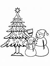 Coloring Christmas Trees Tree sketch template