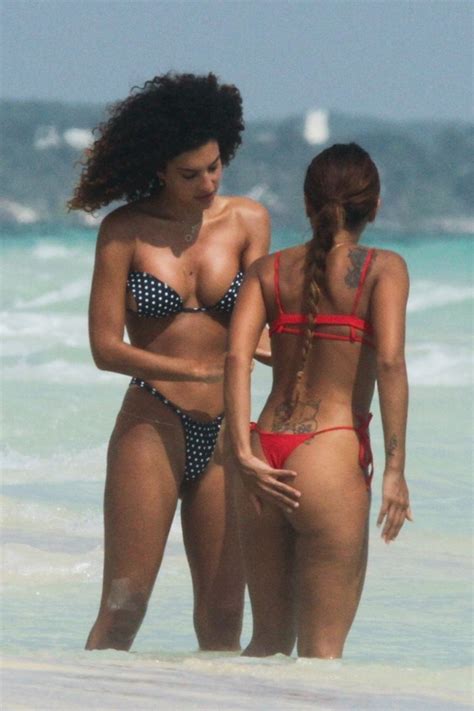 Jessica Aidi In Bikini At A Beach In Tulum Hawtcelebs
