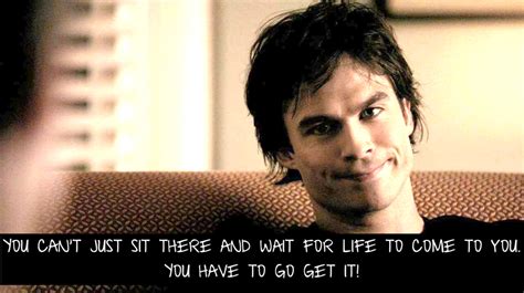 Damon and elena meet in season 1 and are initially involved in a love triangle including damon's brother, stefan. Vampire Diaries Damon Quotes. QuotesGram