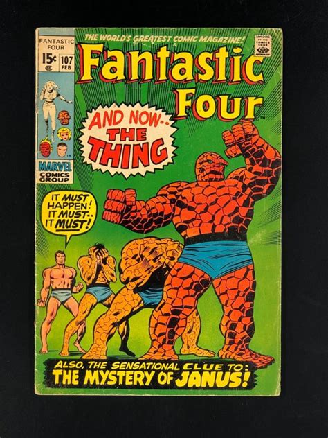 Fantastic Four 107 1971 Vgfn 1st Janus The Nega Man 2nd Annihilus