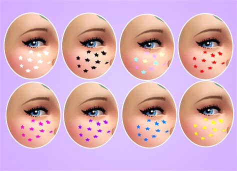 Sul Sul Face Star Stickers Sims 4 Updates ♦ Sims 4