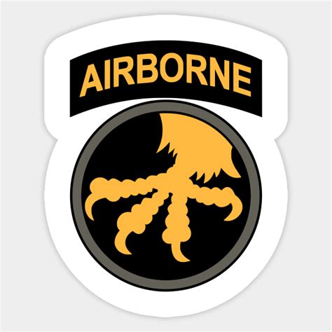 17th Airborne Division Ww2 American Airborne Patch Sticker Teepublic