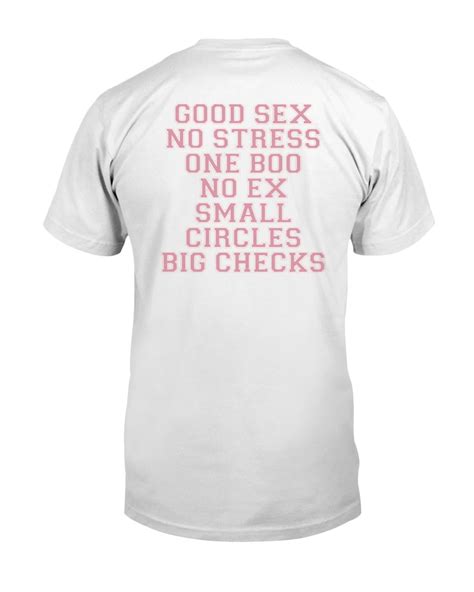 Good Sex No Stress One Boo No Ex Small Circles Big Checks Shirt Ngo