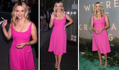 Reese Witherspoon 46 Mirrors Her Legally Blonde Role In Busty Hot