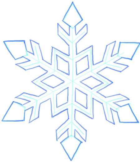 How To Draw A Snowflake Step By Step Drawing Tutorial How To Draw