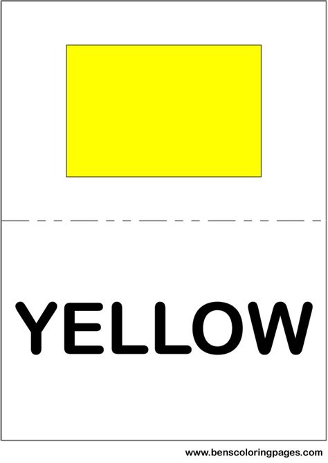 Colors In English Large Flashcards
