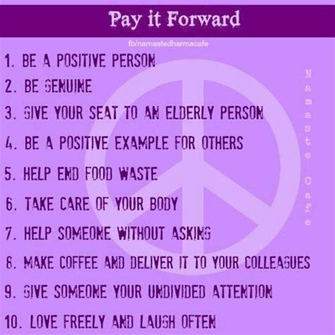 Pay it forward meaning, definition, what is pay it forward: Pay It Forward Quotes. QuotesGram