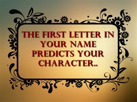 The First Letter Of Your Name Shows Your Personality Evolve Me
