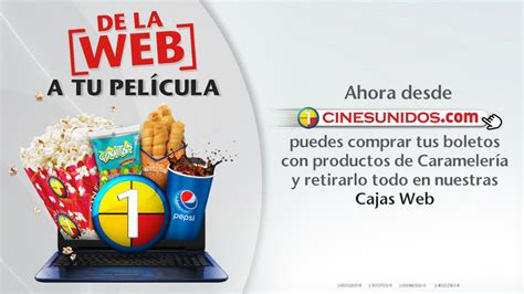 Cines Unidos ofrece compra de cotufas y refrescos vía web El Interés