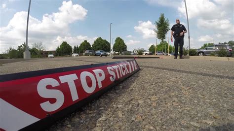 Law Enforcement Officers Practice Their Stop Stick Skills Youtube