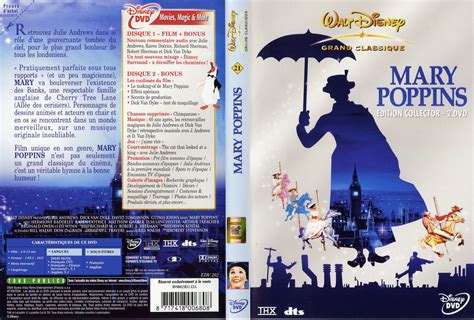 Jaquette Dvd De Mary Poppins V2 Cinéma Passion