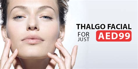 thalgo facial for ladies for aed 99 at maysoon salon