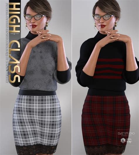 High Class For Fall Outfits Clothing For Poser And Daz Studio