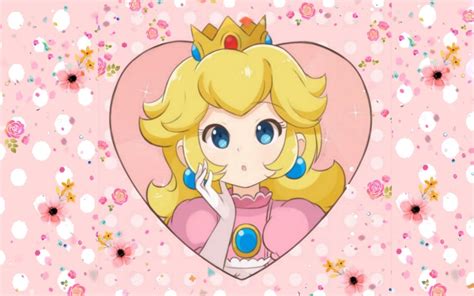 Nintendo Princess Peach Pink Aesthetic Desktop Wallpaper Princess