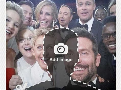 You Can Put Your Face In The Star Studded Oscar Selfie 15 Minute