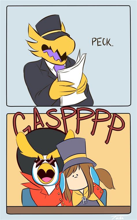 No Saying Peck On Tv Part1 A Hat In Time Silly Hats Animal Sketches
