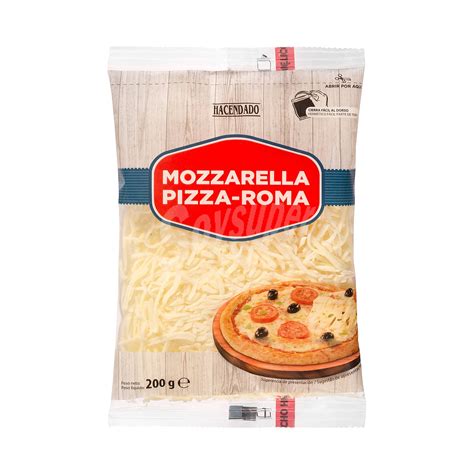 Hacendado Queso Rallado Hilos Pizza Mozzarella Paquete 200 G