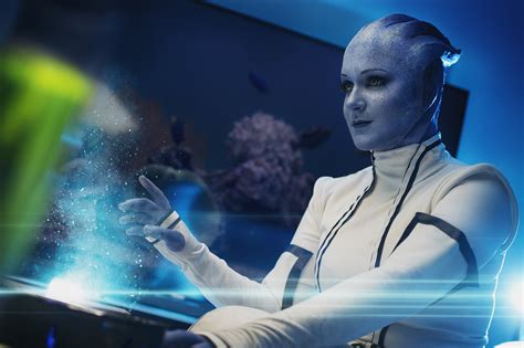 Liara Tsoni Makeup And Prosthetics From Mass Effect Videogame Saga