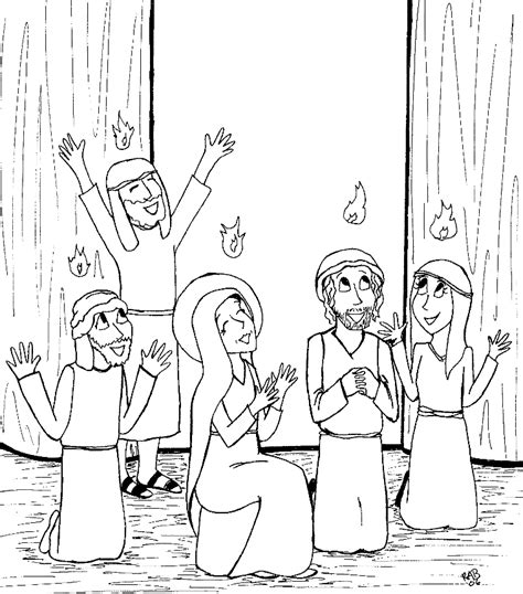 Pentecost Coloring Page Coloring Pages