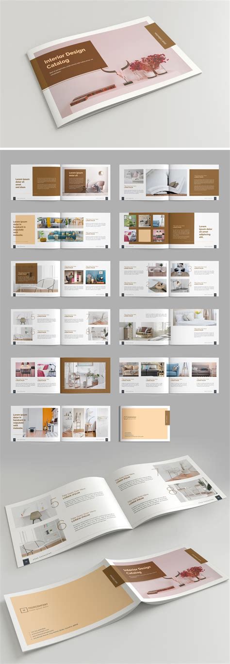 Catalog Layout With Brown Accents Buy This Stock Template And Explore Similar Templates At