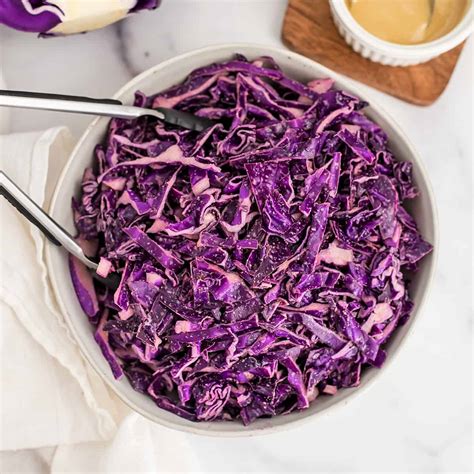 Red Cabbage Slaw No Mayo Bites Of Wellness