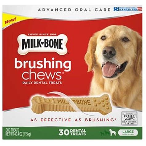 Milk Bone Brushing Chews Daily Dental Treats Large 30 Ct Pack Of 6