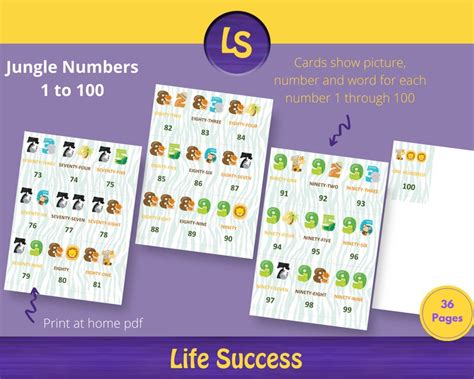 Teach Numbers 1 To 100 With This Educational Play Printable Etsy