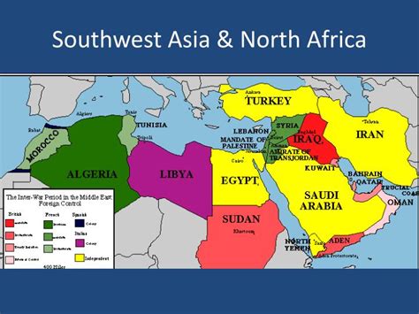 Southwest Asia And North Africa Map World Map