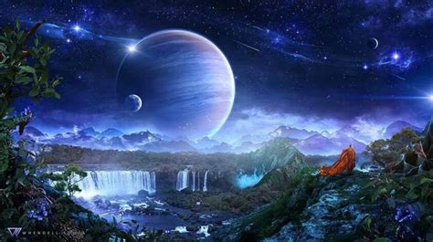 Pin By Victoria Teran On Magical Fantasy Landscape Space Artwork