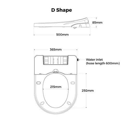 Bidetry® Ex Non Electric Bidet Toilet Seat With Lever Control