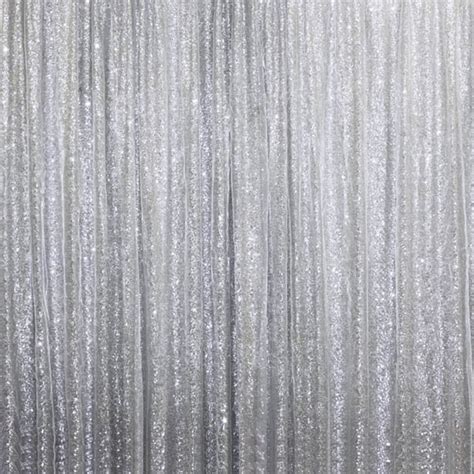Balsacircle 20 Ft X 10 Ft Silver Sequins Backdrop Curtain Wedding Party