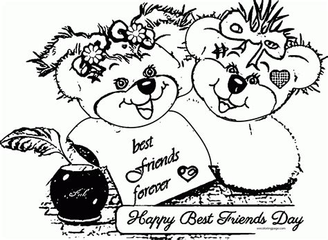 Home » making new friends coloring page. Friendship Day Coloring Pages - Coloring Home