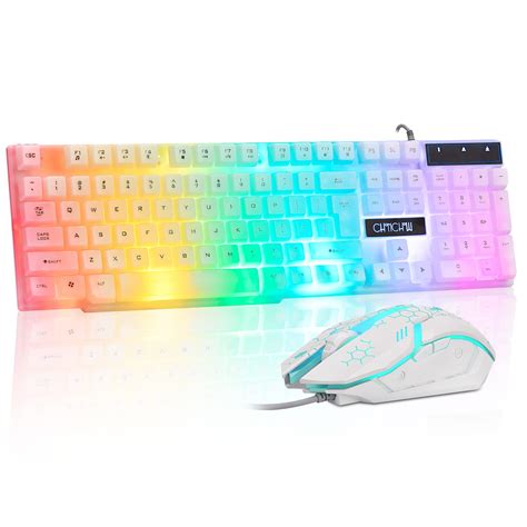 Buy Chonchow Led Keyboard And Mouse Combo 104 Keys Rainbow Backlit