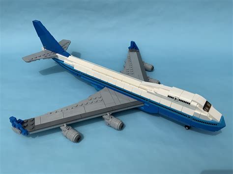 Boeing 747 Blue Livery Lego Technic Mindstorms Model Team And Scale