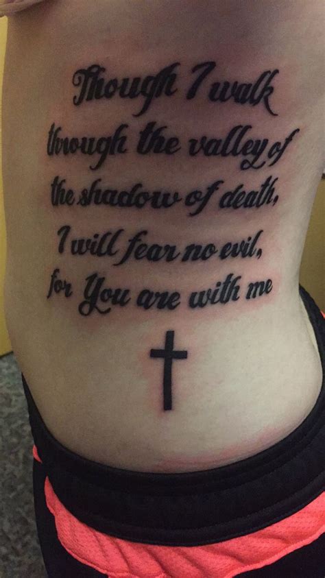 My New Tattoo Psalm 234 My Favorite Bible Verse ️