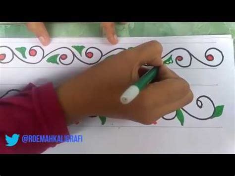 Hiasan yg simpel untuk gambar kaligravi : Hiasan Kaligrafi Mudah Bagus | Ideku Unik