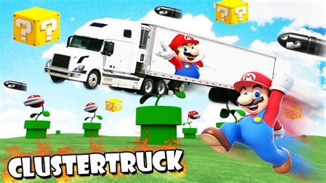 Camiones En El Mundo De Super Mario Clustertruck 3 Youtube
