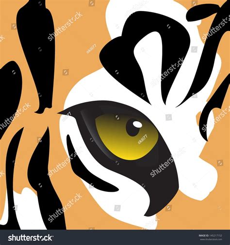 Tiger Eye Vector 145217152 Shutterstock