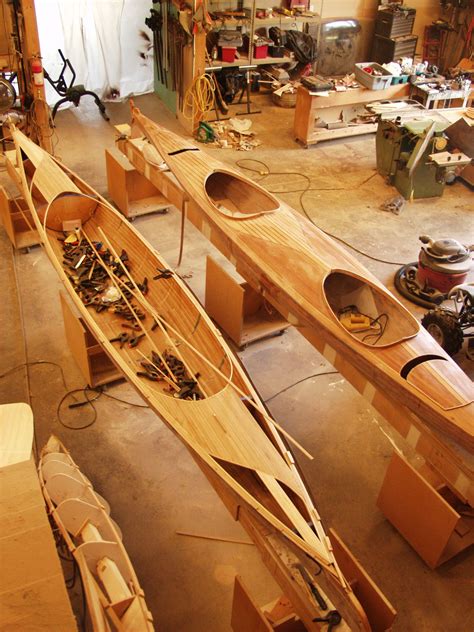A Work In Progress Wood Kayak Wood Canoe Canoe Boat Canoe Trip