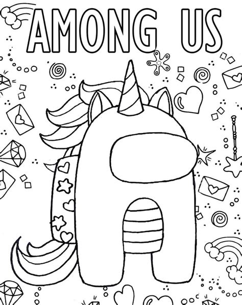 Coloringonly has been updating a great collection of 200 printable among us coloring sheets. Simple Among Us Coloring Page - Free Printable Coloring ...