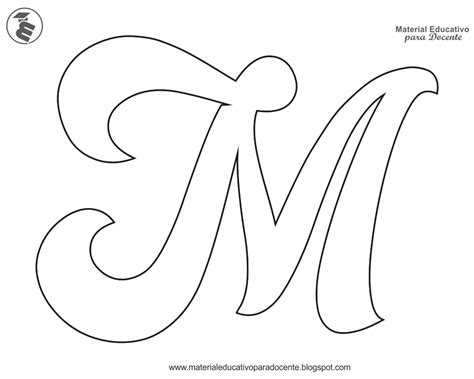 Moldes De Letras Cursivas Para Imprimir Y Recortar Individuales 3f4