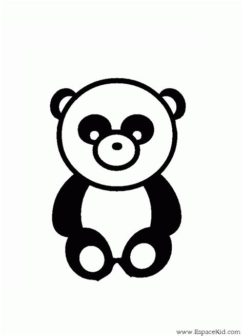 Coloriage Panda Assis à Imprimer Dans Les Coloriages Panda Dessin à