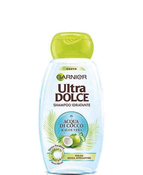 Garnier Ultra Dolce Shampoo 400 Ml Acqua Di Cocco E Aloe Vera