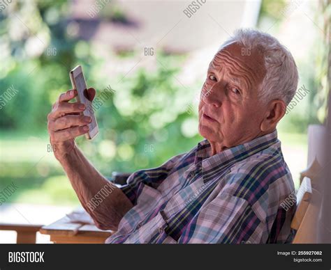 Old Man Talking On Image And Photo Free Trial Bigstock