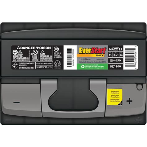 Everstart Maxx Lead Acid Automotive Battery Group Size T5 12 Volt650