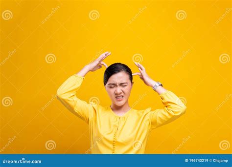 Woman Scratching Her Head Isolated Stock Image Image Of Care Brown 196743219